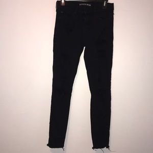 Distressed Black Express Jeans, Size 2